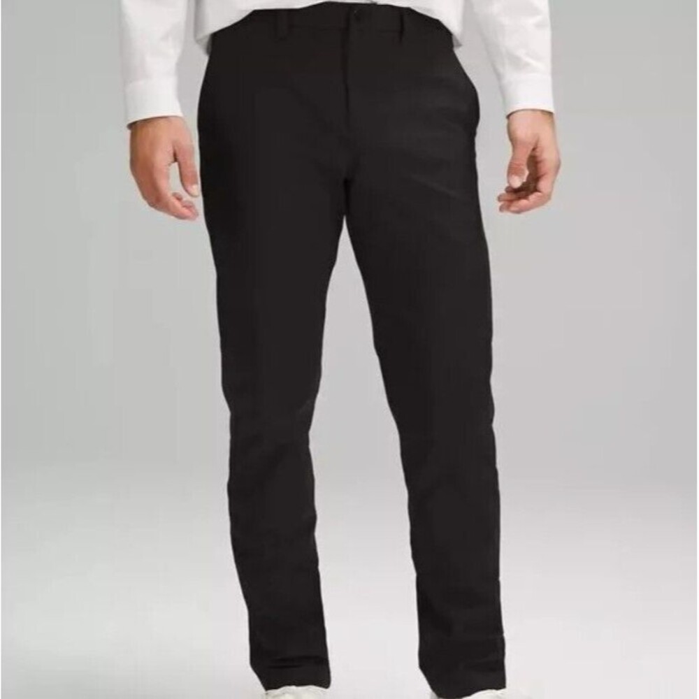 Lululemon ABC Pants Men's 34 x 30 Slim Fit Warpstreme Chino Stretch Pant Black